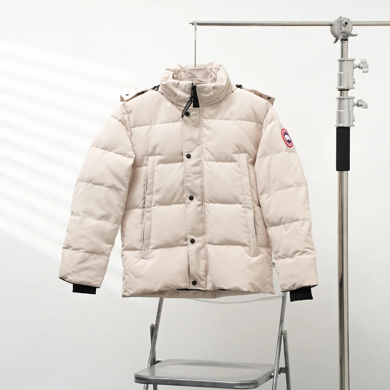 P740 CANADA GOOSE丨Canada Goose 29 New 2048 Hairless Collar Hooded Down Jacket Color: Off-white Red Label Size: XS-XXL